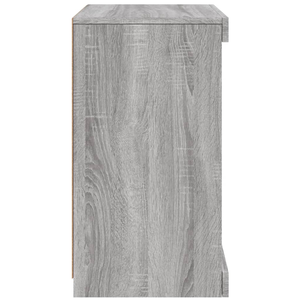 Dressoir Met Led-Verlichting 4X37X67 Cm Eiken Grijs sonoma