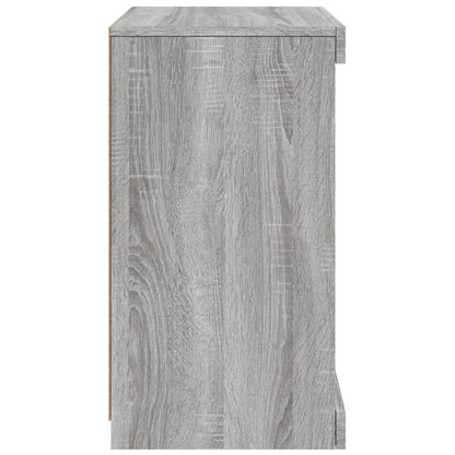 Dressoir Met Led-Verlichting 4X37X67 Cm Eiken Grijs sonoma