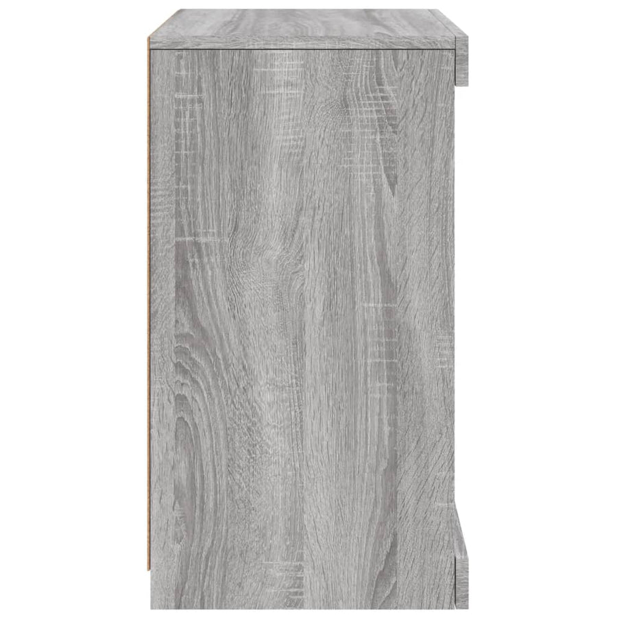Dressoir Met Led-Verlichting 4X37X67 Cm Eiken Grijs sonoma