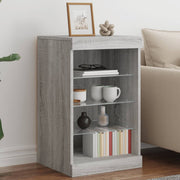 Dressoir 41x37x67 cm grijs sonoma eiken met LED