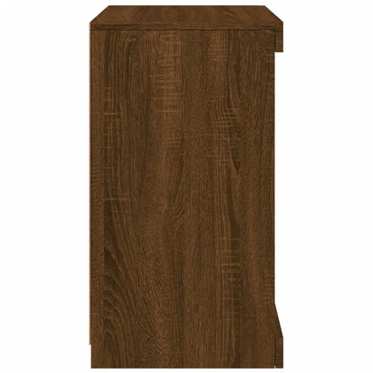 Dressoir Met Led-Verlichting 4X37X67 Cm Bruineikenkleurig bruin eikenkleur