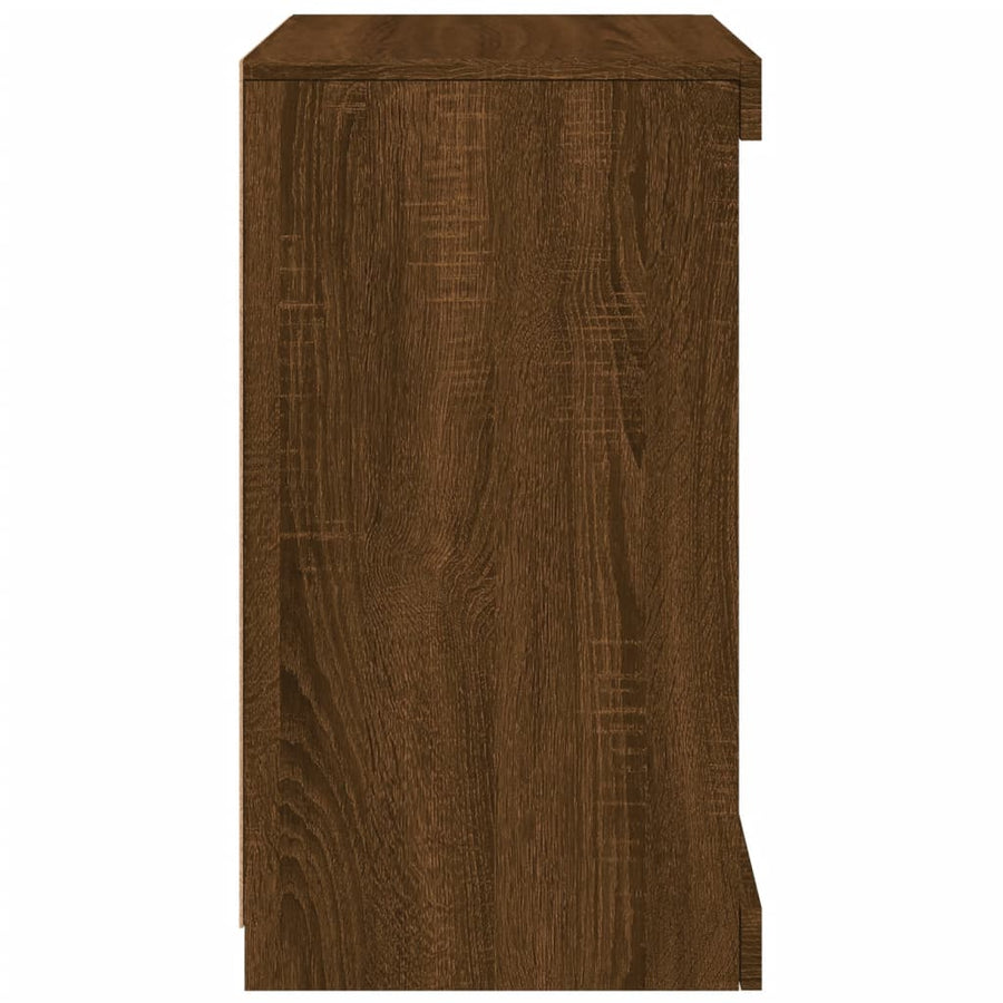 Dressoir Met Led-Verlichting 4X37X67 Cm Bruineikenkleurig bruin eikenkleur