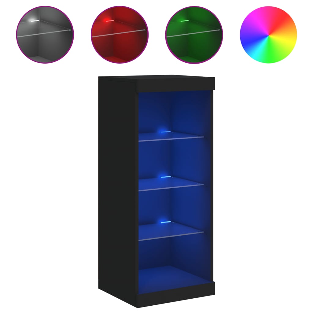 Dressoir Met Led-Verlichting 41X37X100 Cm Zwart