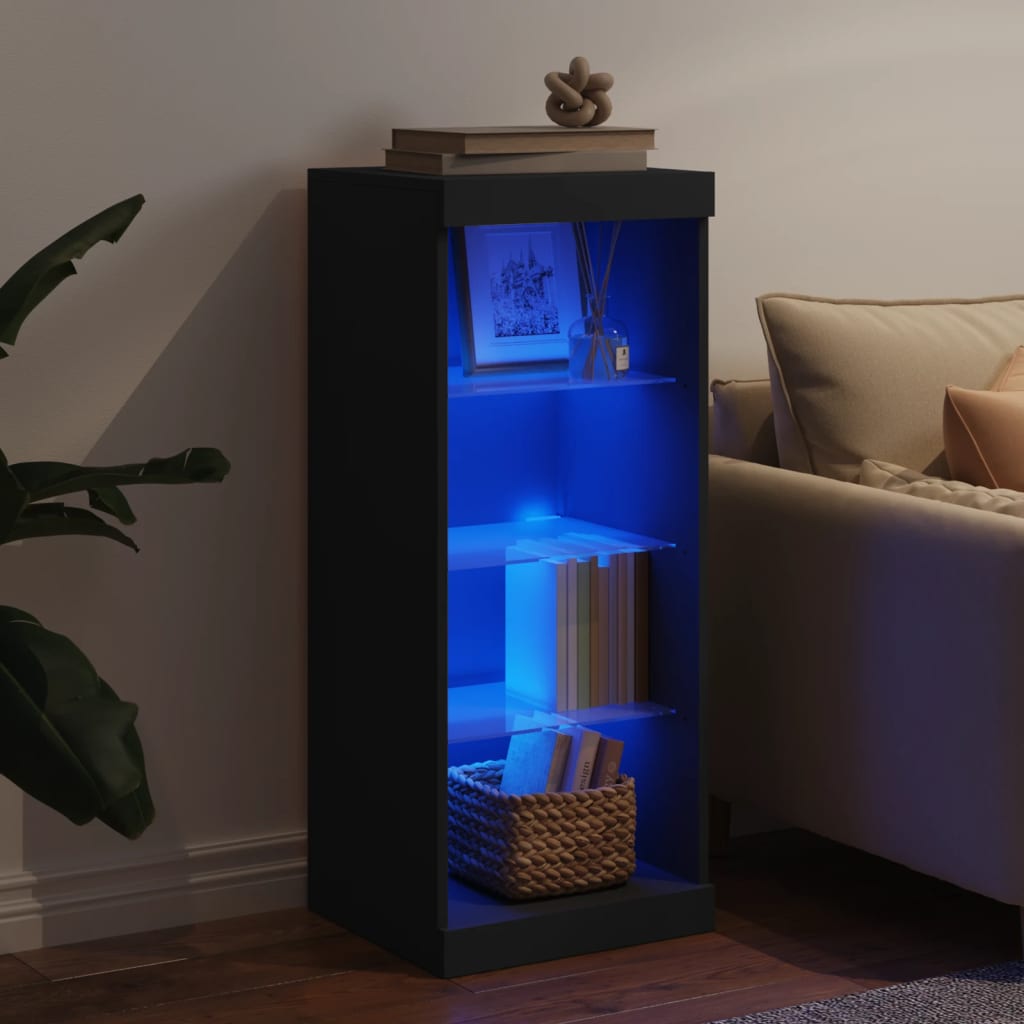 Dressoir Met Led-Verlichting 41X37X100 Cm Zwart