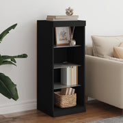 Sideboard with LED lighting 41x37x100 cm black