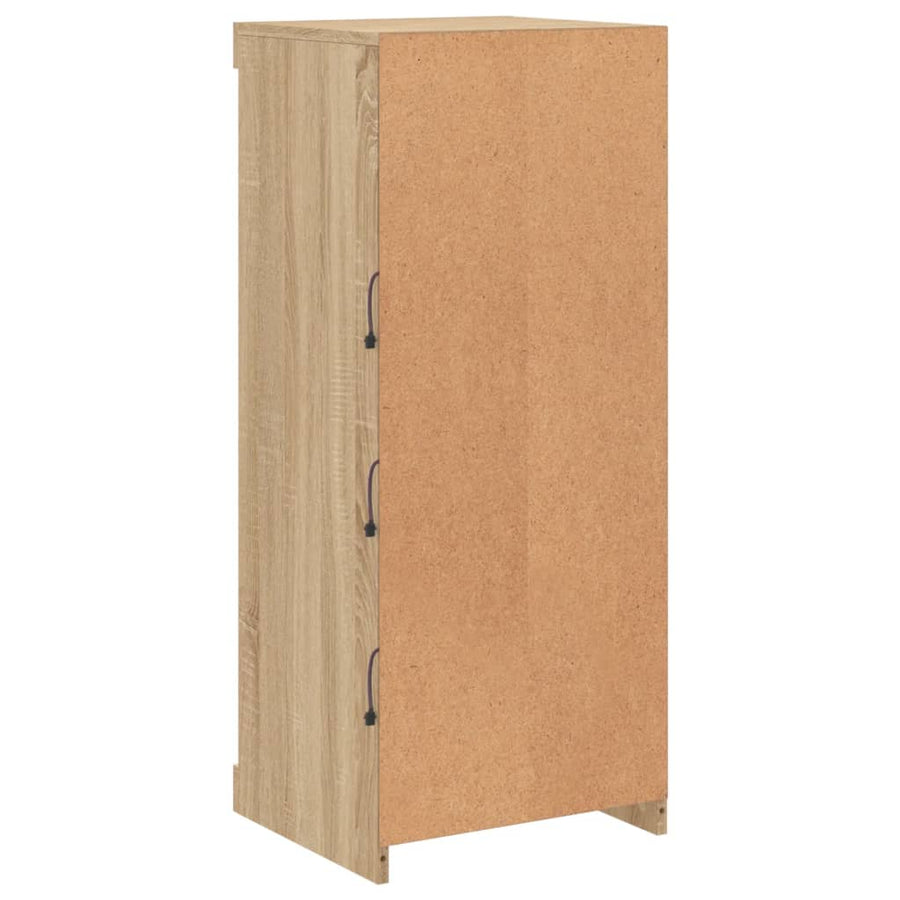 Dressoir Met Led-Verlichting 41X37X100 Cm Sonoma Eikenkleurig
