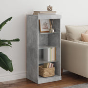 Sideboard with LED lighting 41x37x100 cm concrete grey