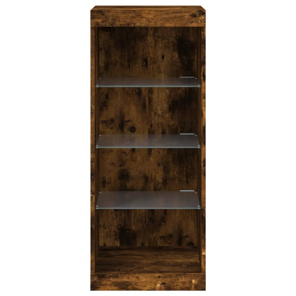 Dressoir Met Led-Verlichting 41X37X100 Cm Gerookt Eikenkleurig