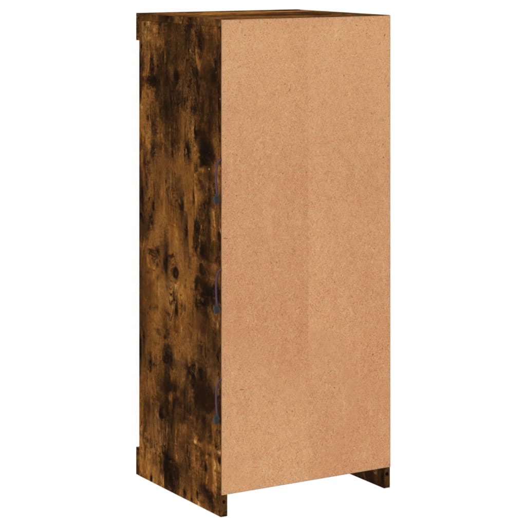 Dressoir Met Led-Verlichting 41X37X100 Cm Gerookt Eikenkleurig