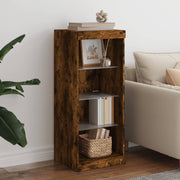 Sideboard with LED lighting 41x37x100 cm smoked oak color