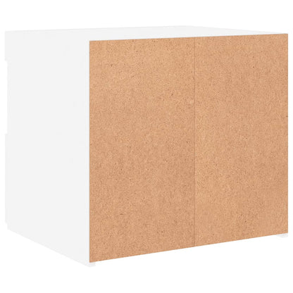 Nachtkastje Met Led-Verlichting 50X40X45 Cm 1 Wit