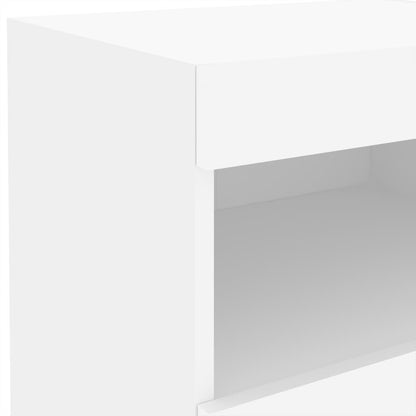 Nachtkastjes Met Led-Verlichting 50X40X45 Cm 2 Wit