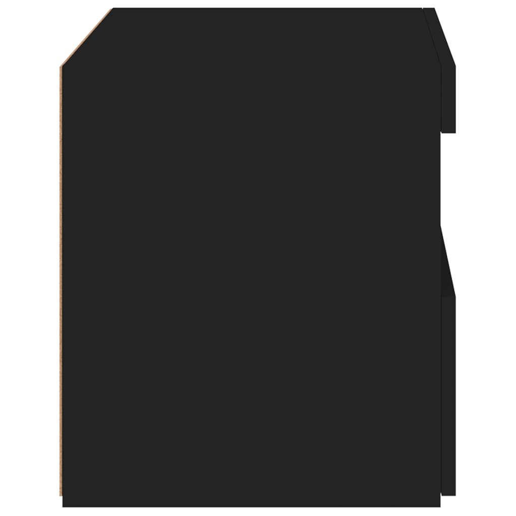 Nachtkastje Met Led-Verlichting 50X40X45 Cm 1 Zwart