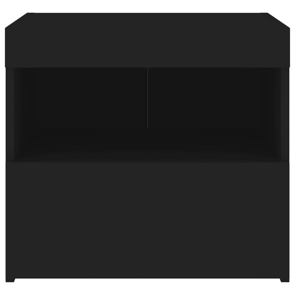 Nachtkastjes Met Led-Verlichting 50X40X45 Cm 2 Zwart
