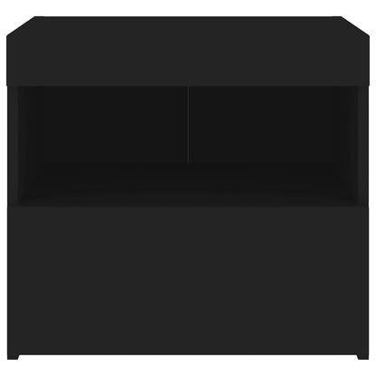 Nachtkastjes Met Led-Verlichting 50X40X45 Cm 2 Zwart