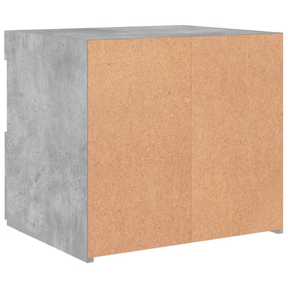 Nachtkastjes Met Led-Verlichting 50X40X45 Cm 2 Betongrijs