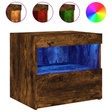 Nachtkastje Met Led-Verlichting 50X40X45 Cm Kleur 1 Gerookt eiken