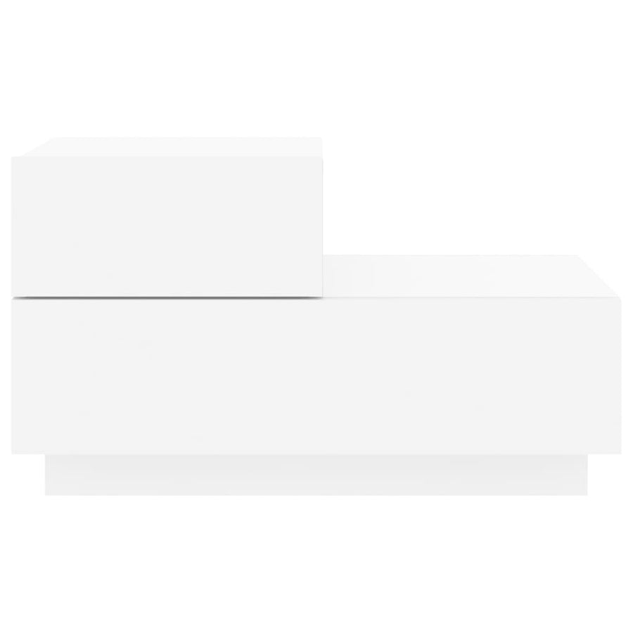 Nachtkastje Met Led-Verlichting 70X36X40,5 Cm Wit