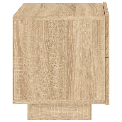 Nachtkastje Met Led-Verlichting 70X36X40,5 Cm Kleur Sonoma eiken