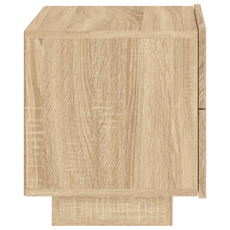 Nachtkastje Met Led-Verlichting 70X36X40,5 Cm Kleur Sonoma eiken