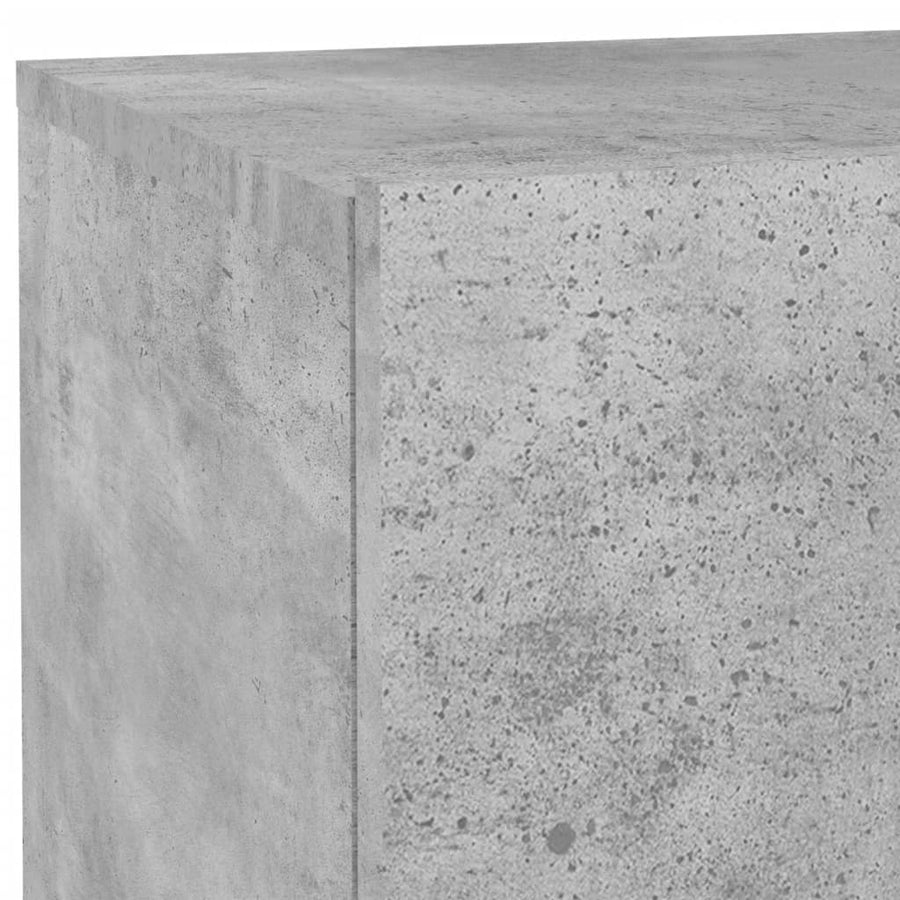 Nachtkastje Met Led-Verlichting 70X36X40,5 Cm Betongrijs