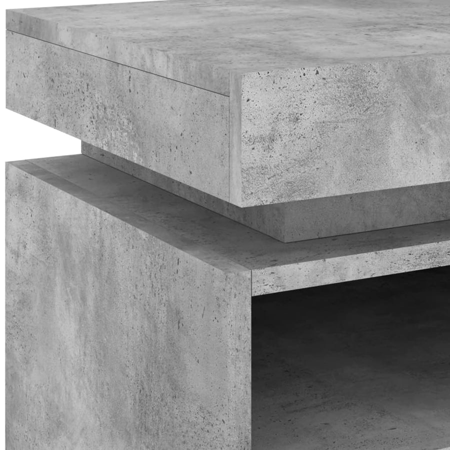 Nachtkastjes Met Led-Verlichting 40X39X48,5 Cm 2 Betongrijs