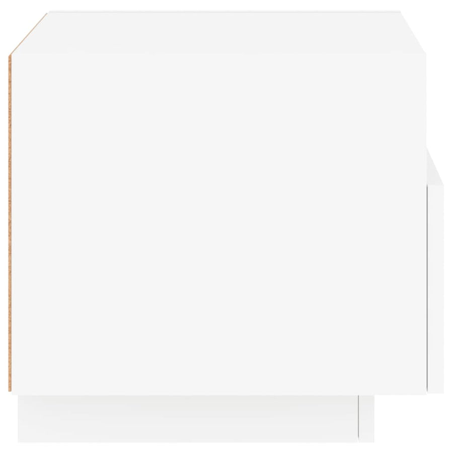 Nachtkastjes Met Led-Verlichting 40X39X37 Cm 2 Wit