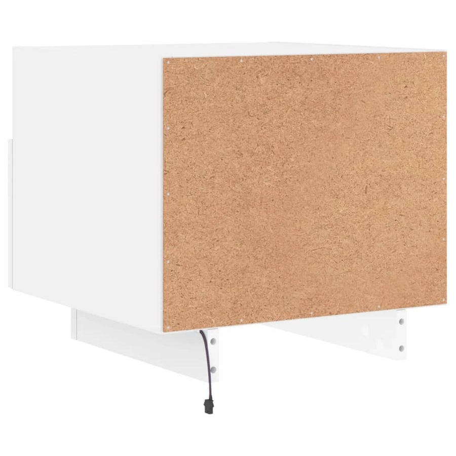 Nachtkastjes Met Led-Verlichting 40X39X37 Cm 2 Wit