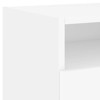 Nachtkastjes Met Led-Verlichting 40X39X37 Cm 2 Wit