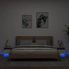 Nachtkastjes 2 st 40x39x37 cm wit
