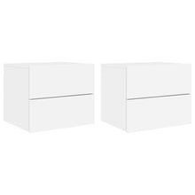 Nachtkastjes Met Led's Wandgemonteerd 2 Wit