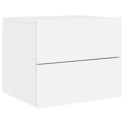 Nachtkastjes Met Led's Wandgemonteerd 2 Wit