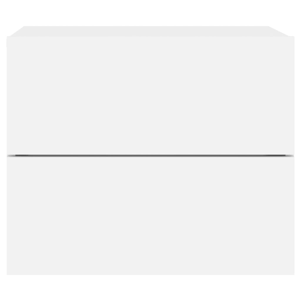 Nachtkastjes Met Led's Wandgemonteerd 2 Wit