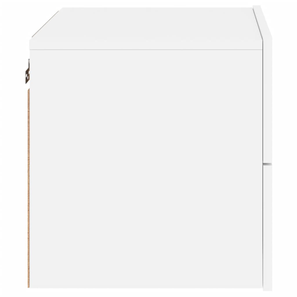 Nachtkastjes Met Led's Wandgemonteerd 2 Wit