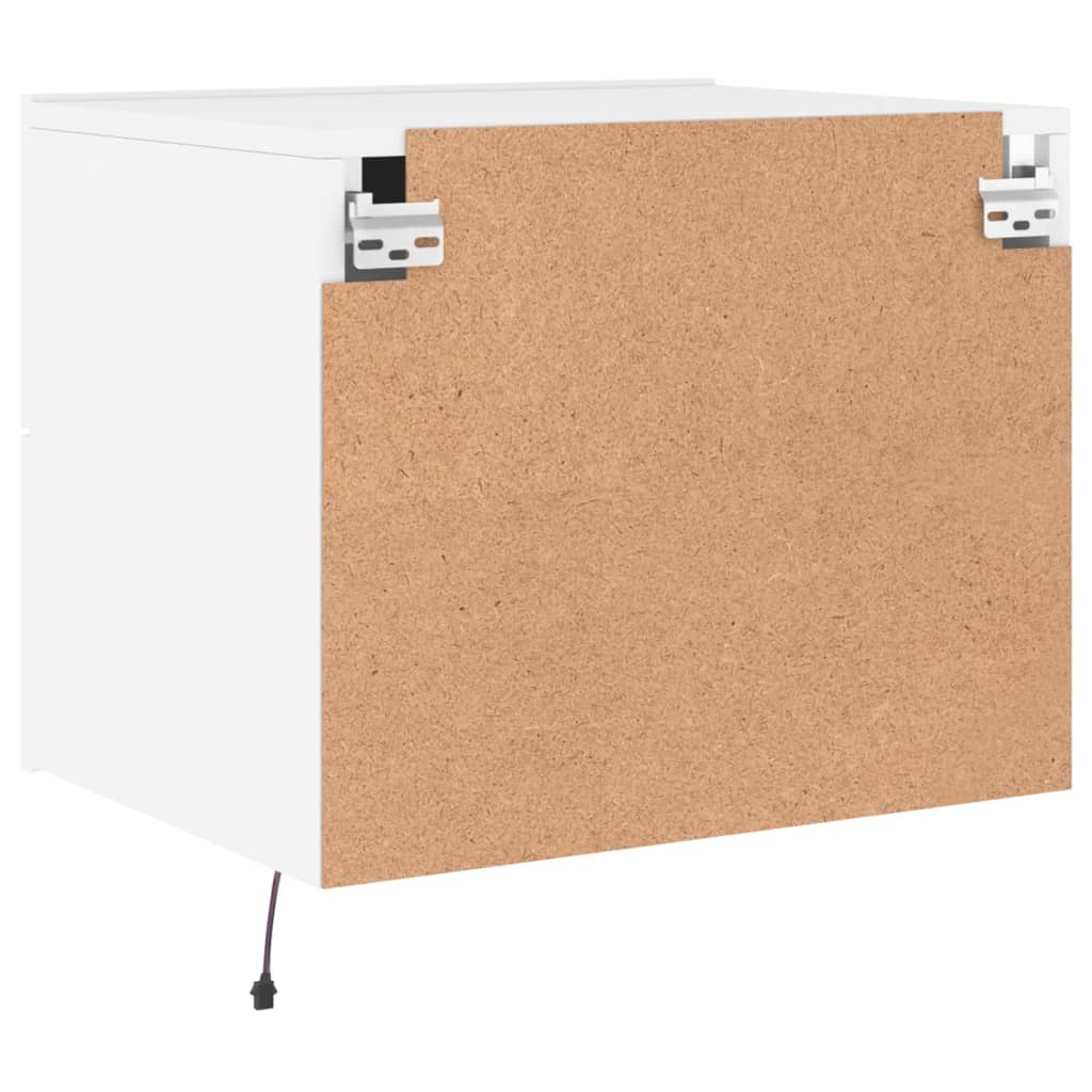 Nachtkastjes Met Led's Wandgemonteerd 2 Wit