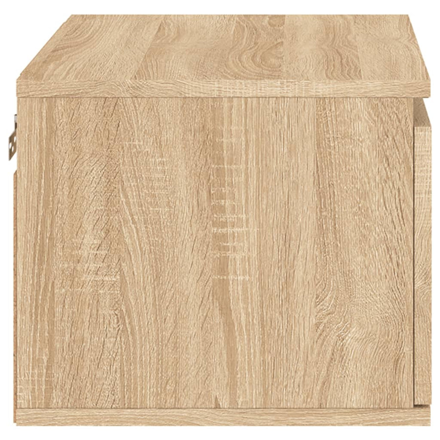 Nachtkastjes Met Led Wandgemonteerd Kleurig 2 Sonoma eiken