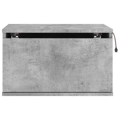 Nachtkastje Met Led's Wandgemonteerd 1 Betongrijs