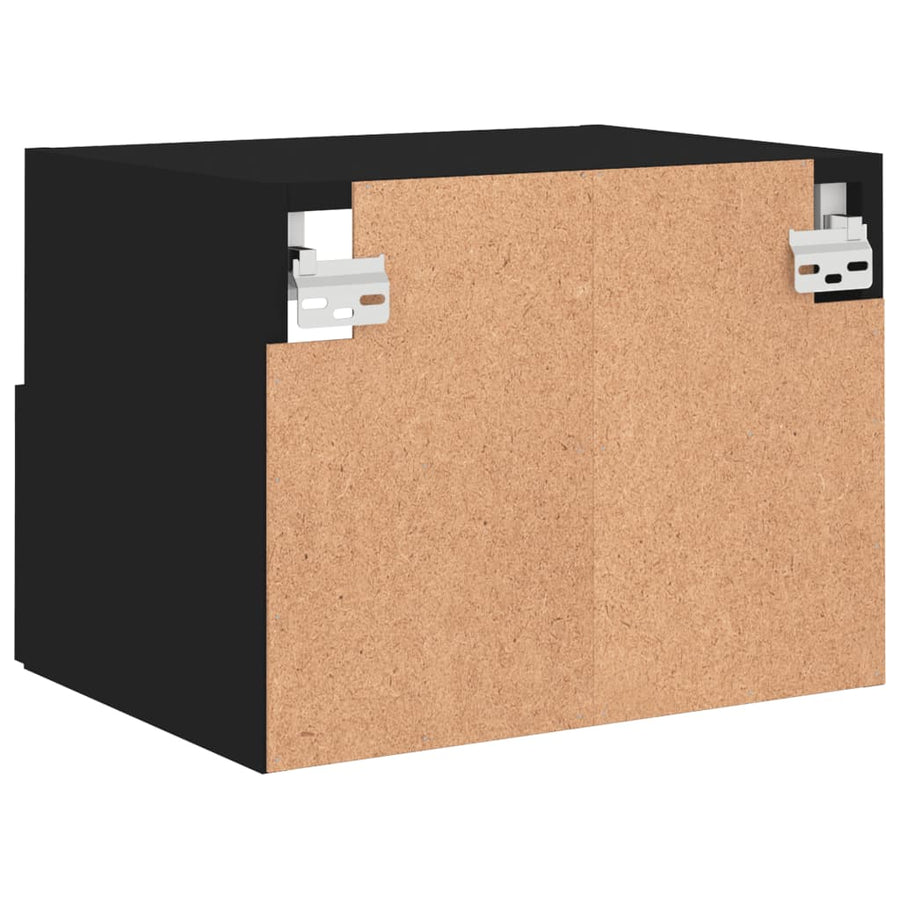 Tv-Wandmeubels 2 St 40X30X30 Cm Bewerkt Hout Zwart