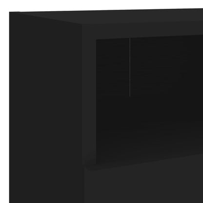 Tv-Wandmeubels 2 St 40X30X30 Cm Bewerkt Hout Zwart