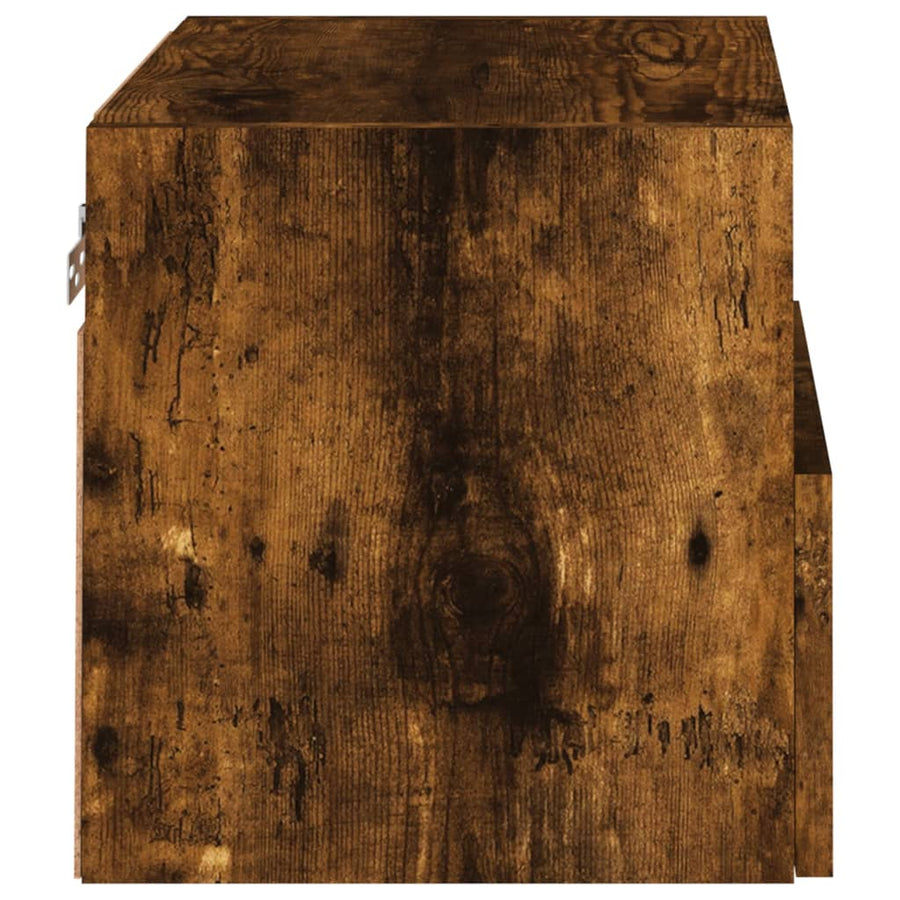 Tv-Wandmeubels 2 St 40X30X30 Cm Bewerkt Hout Gerookt Eikenkleur