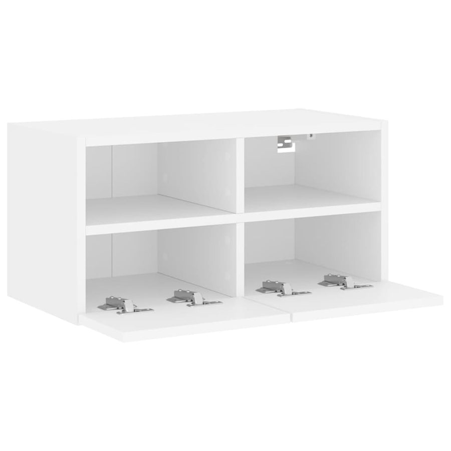 Tv-Wandmeubel 60X30X30 Cm Bewerkt Hout Wit