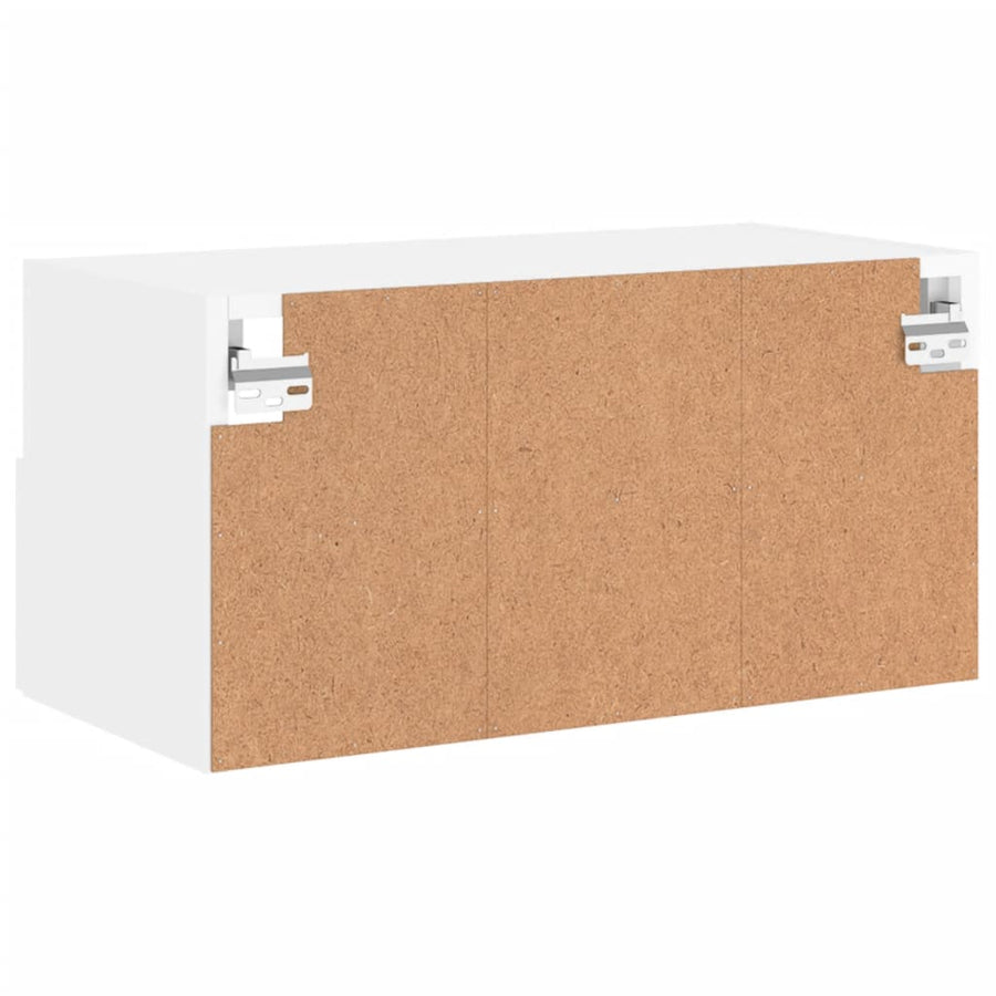 Tv-Wandmeubel 60X30X30 Cm Bewerkt Hout Wit