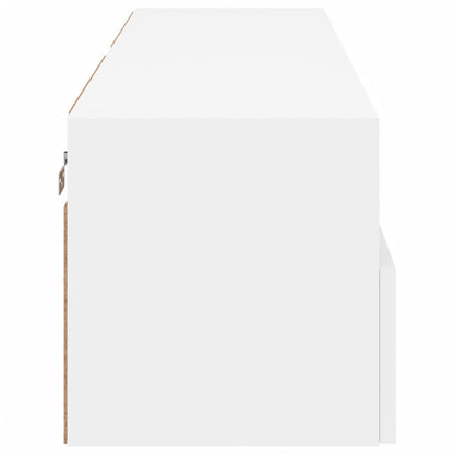 Tv-Wandmeubels 2 St 60X30X30 Cm Bewerkt Hout Wit
