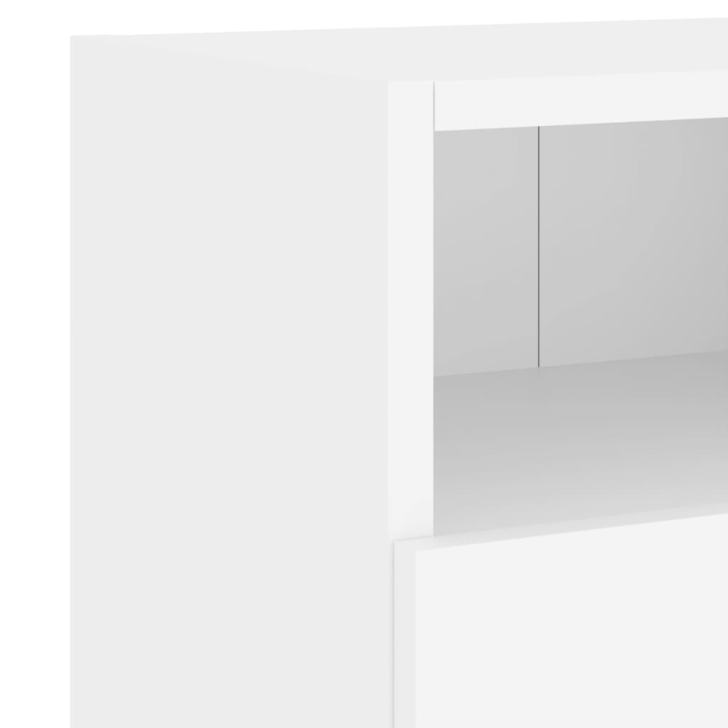 Tv-Wandmeubels 2 St 60X30X30 Cm Bewerkt Hout Wit