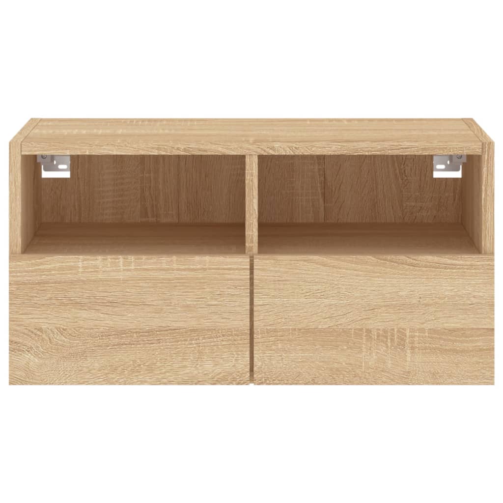 Tv-Wandmeubel 60X30X30 Cm Bewerkt Hout Sonoma Eikenkleurig