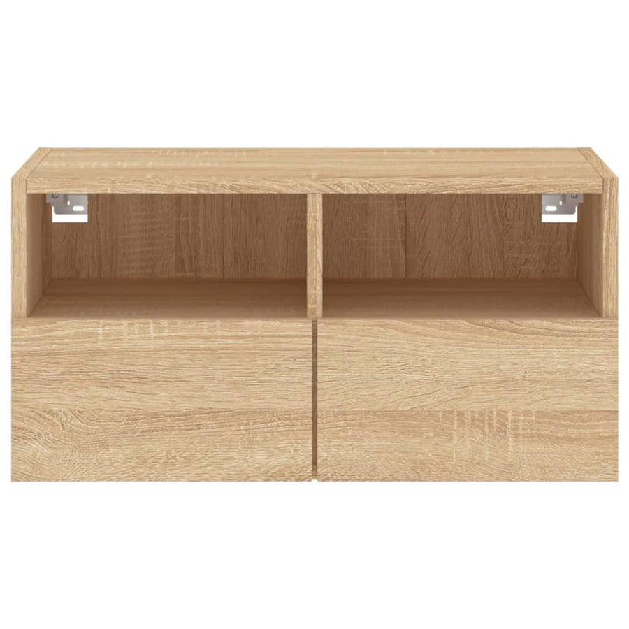 Tv-Wandmeubel 60X30X30 Cm Bewerkt Hout Sonoma Eikenkleurig