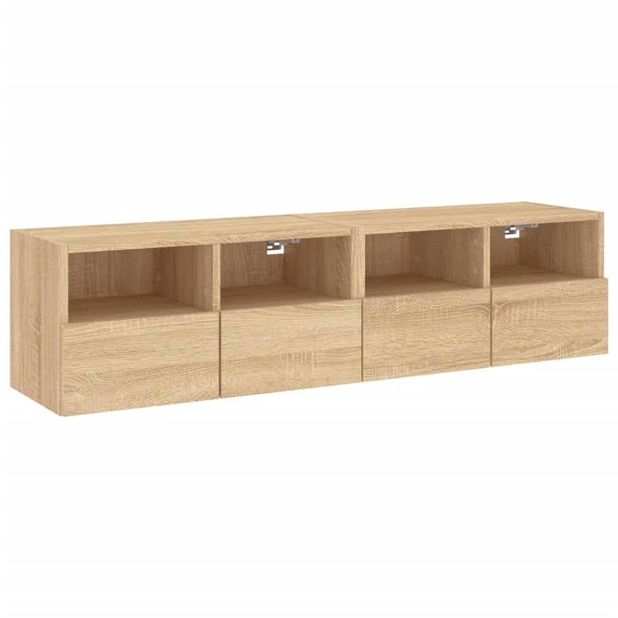 Tv-Meubels 60X30X30 Cm Bewerkt Hout Kleurig 2 60 cm Sonoma eiken