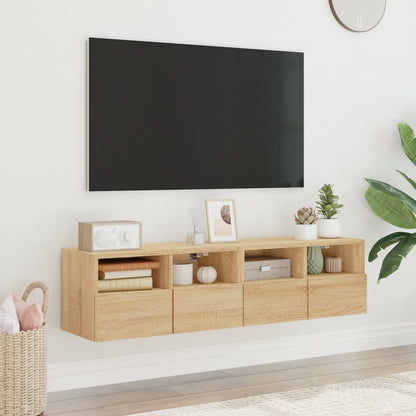 Tv-Meubels 60X30X30 Cm Bewerkt Hout Kleurig 2 60 cm Sonoma eiken