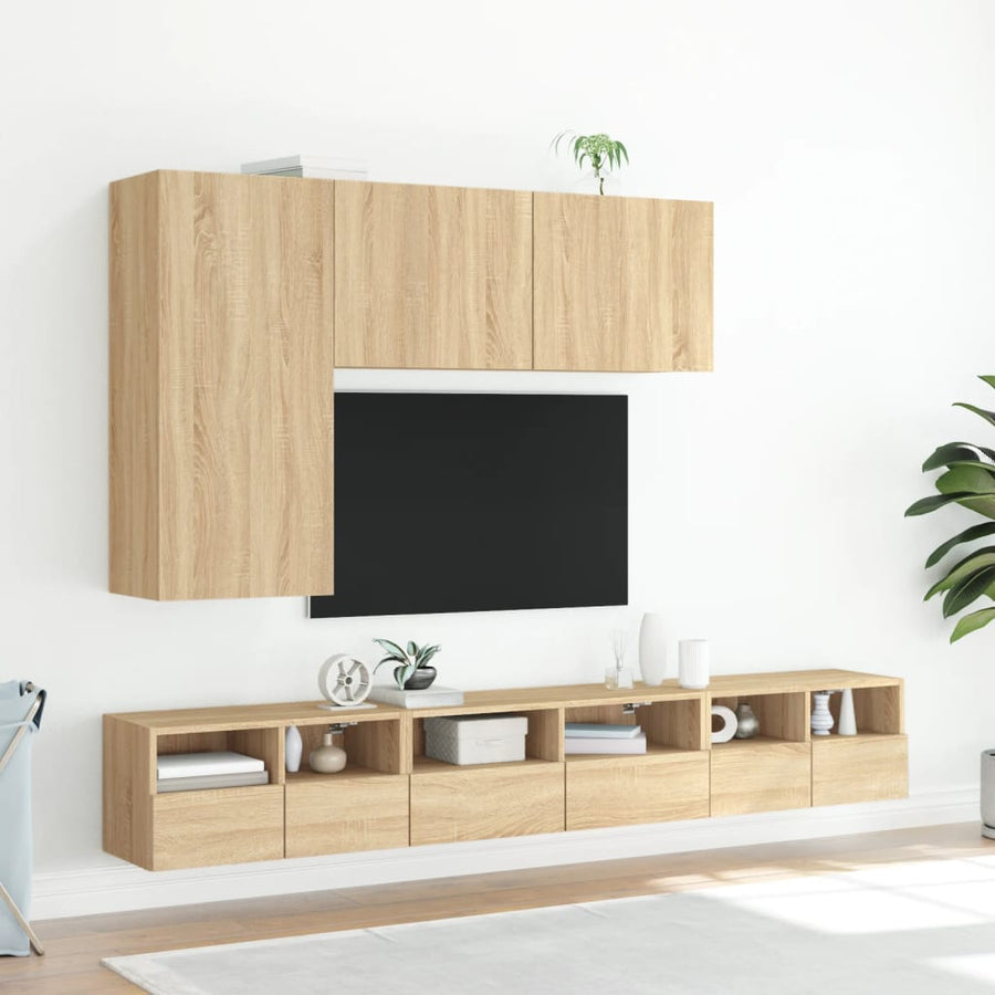 Tv-Meubels 60X30X30 Cm Bewerkt Hout Kleurig 2 60 cm Sonoma eiken