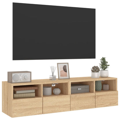 Tv-Meubels 60X30X30 Cm Bewerkt Hout Kleurig 2 60 cm Sonoma eiken